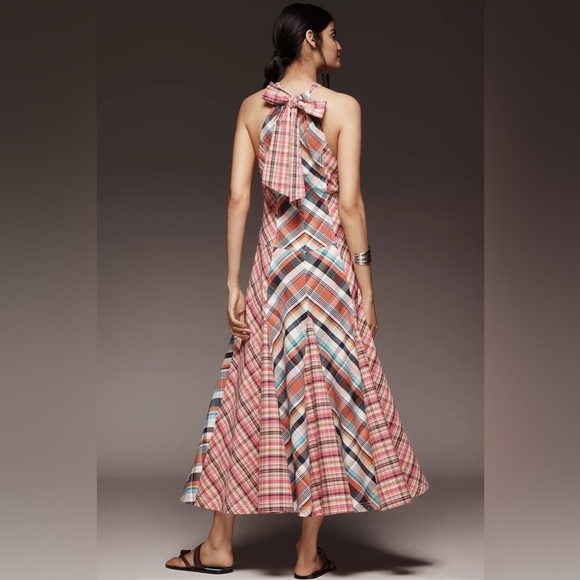Anthropologie Dresses & Skirts - NWT Anthropologie Pilcro Patchwork Halter Midi Dress - Size Medium 4️⃣